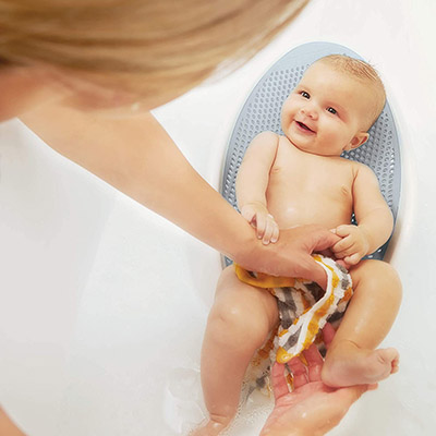 Angelcare Baby Bathtub - Supports Your Baby with a Solid Rubber Ring